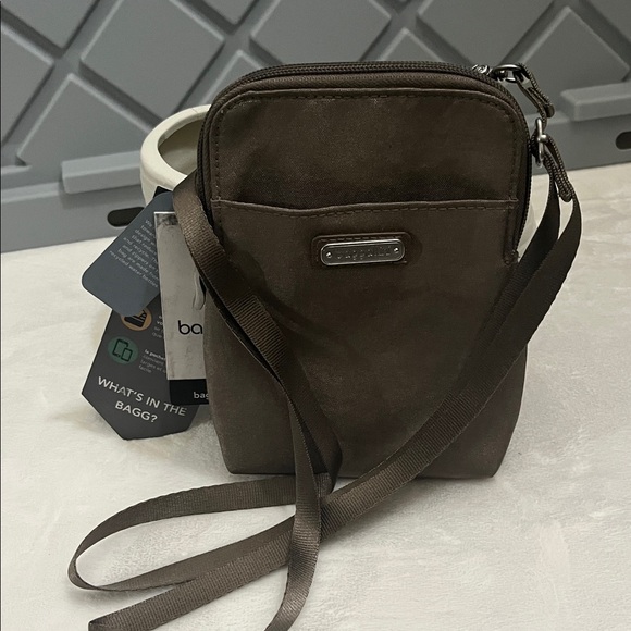 Baggallini Handbags - Baggallini Bryant Take Two Crossbody RFID Blocking Sterling Shimmer Nylon